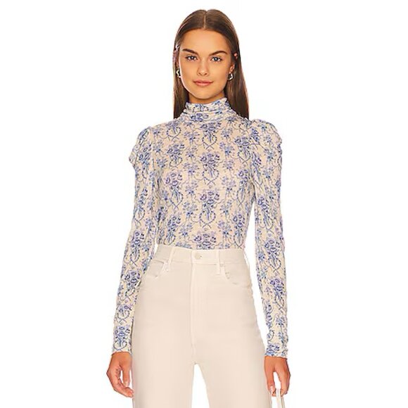 LoveShackFancy Tops - LoveShackFancy Vienna Turtleneck Top